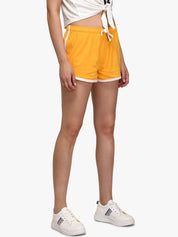 Kotty Women Yellow Solid Regular Fit Shorts