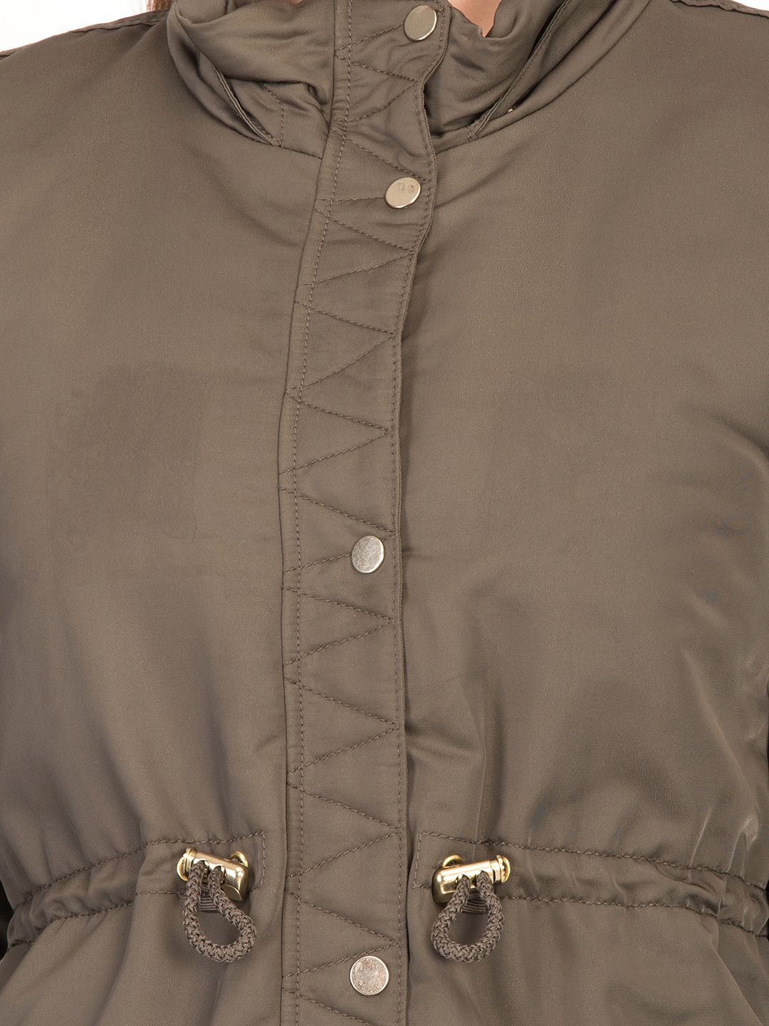 Kotty Women Brown Solid Insulator Longline Parka