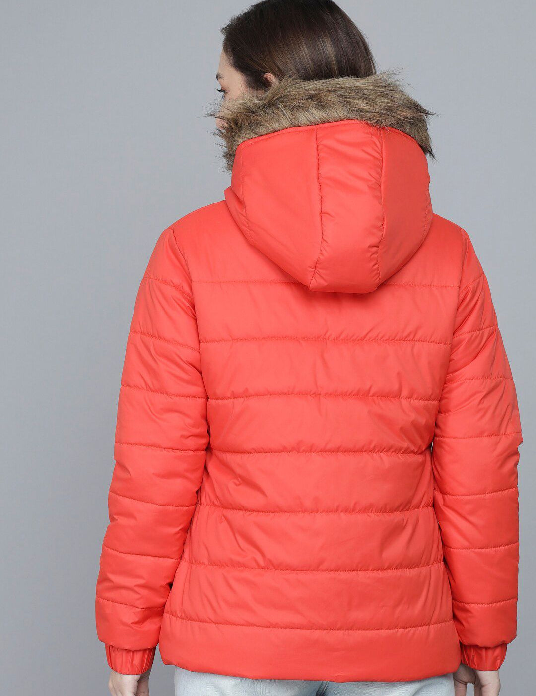Kotty Woman Orange Lightweight Puffer Jacket