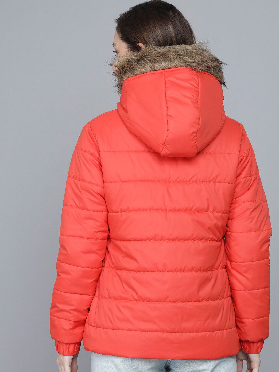 Kotty Woman Orange Lightweight Puffer Jacket