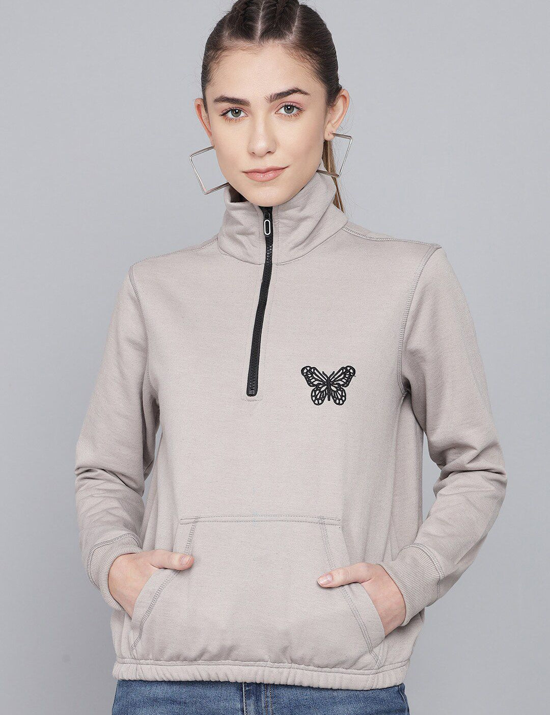 Kotty Women Grey Sweatshirt