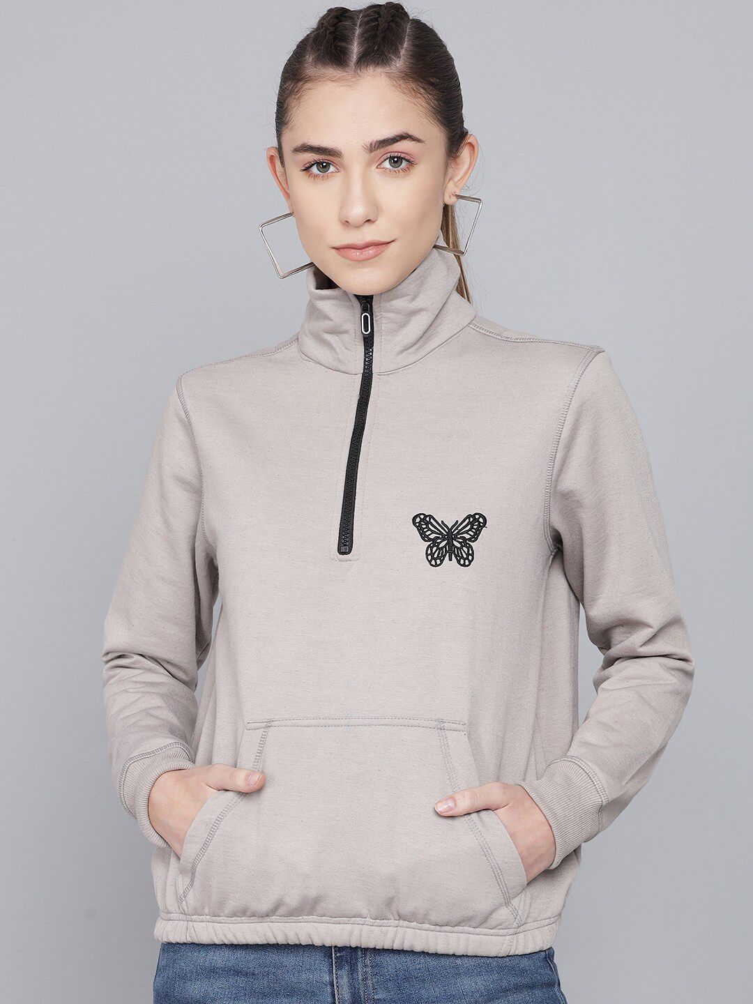 Kotty Women Grey Sweatshirt