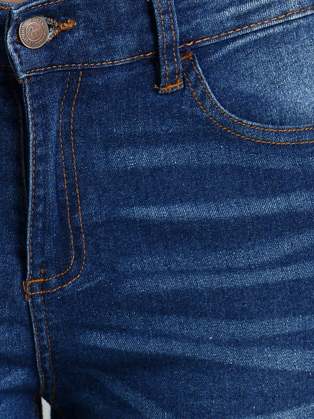 Kotty Women Blue Skinny Fit High-Rise Clean Look Jeans