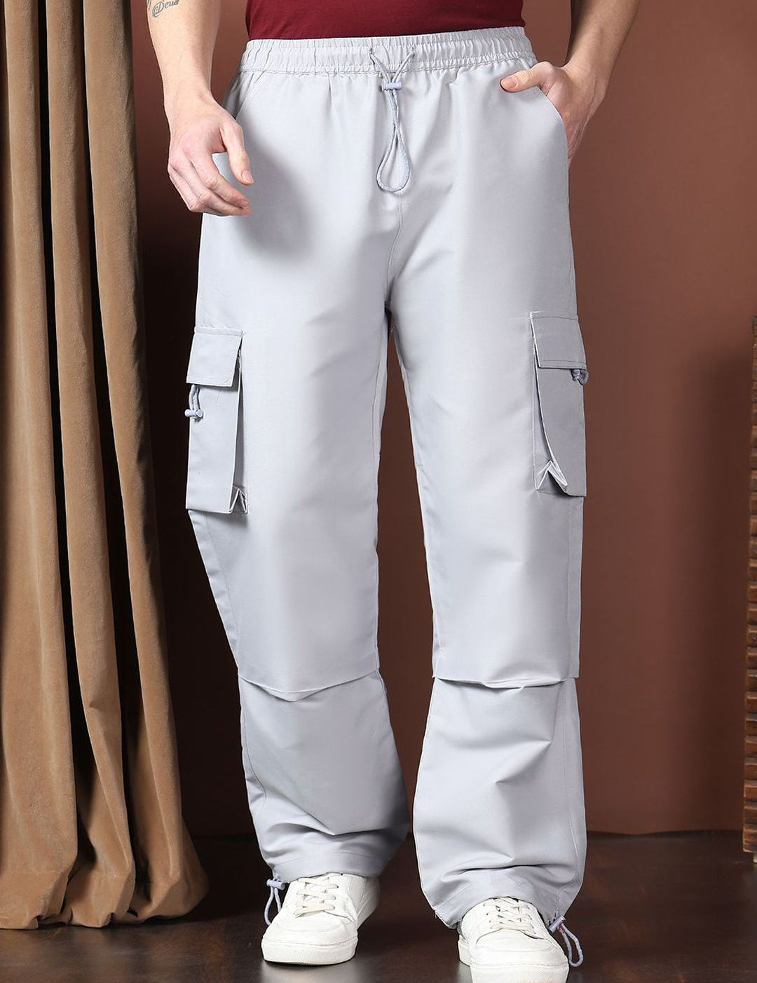 Kotty Men Relaxed Easy Wash Cargos Trousers
