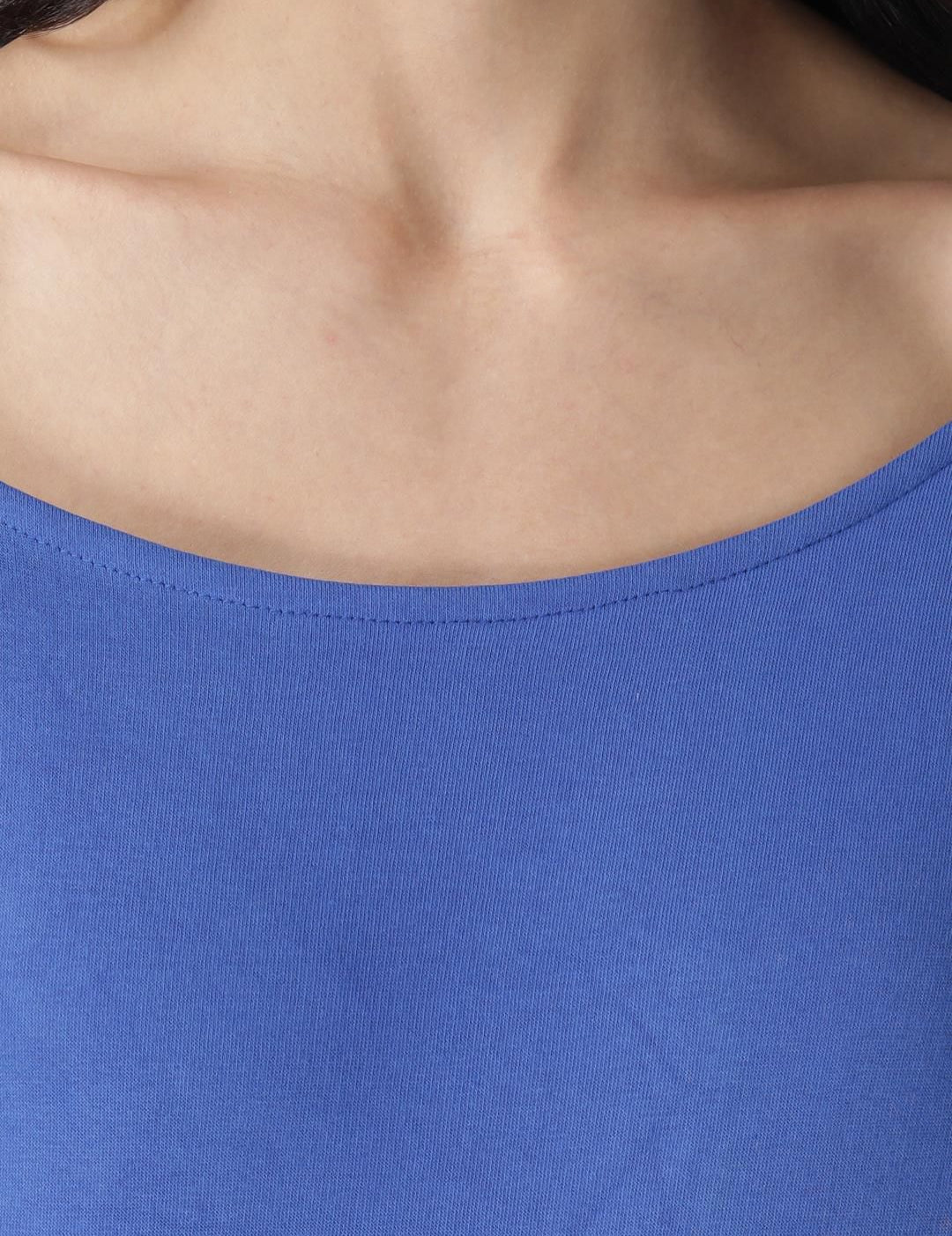 Kotty Women Blue Solid Sweatshirt