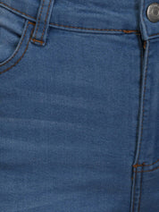 Kotty Women Blue Skinny Fit High-Rise Low Distress Jeans