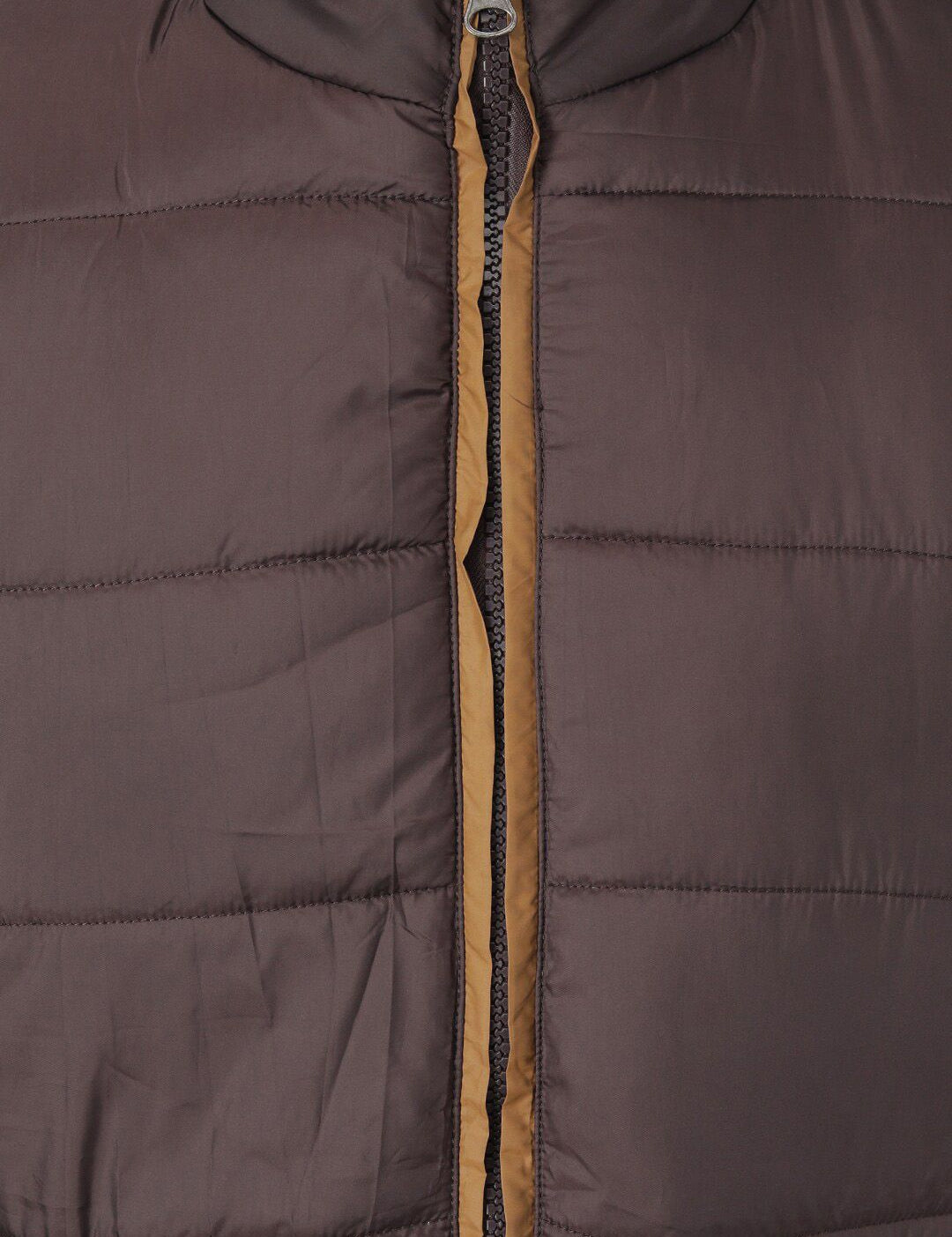 Kotty Men Brown Solid Padded Jacket