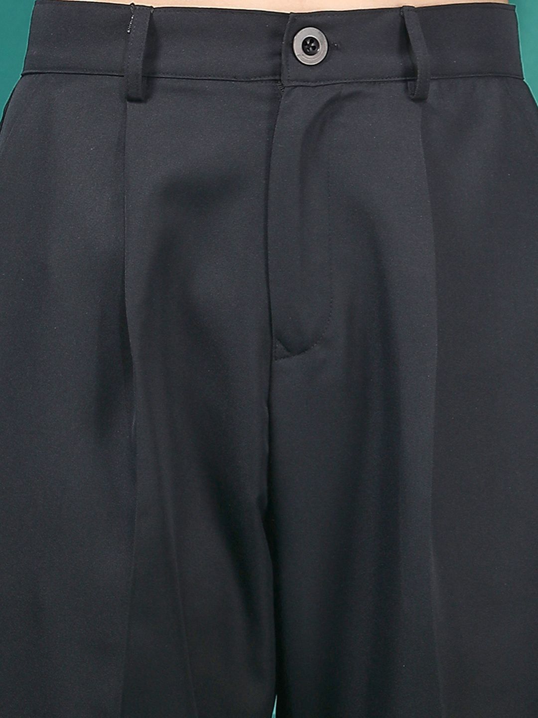 KOTTY BIZwear Women Relaxed High-Rise Easy Wash Peg Trousers