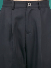 KOTTY BIZwear Women Relaxed High-Rise Easy Wash Peg Trousers