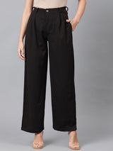 Kotty Women High-Rise Easy Wash Regular Trousers