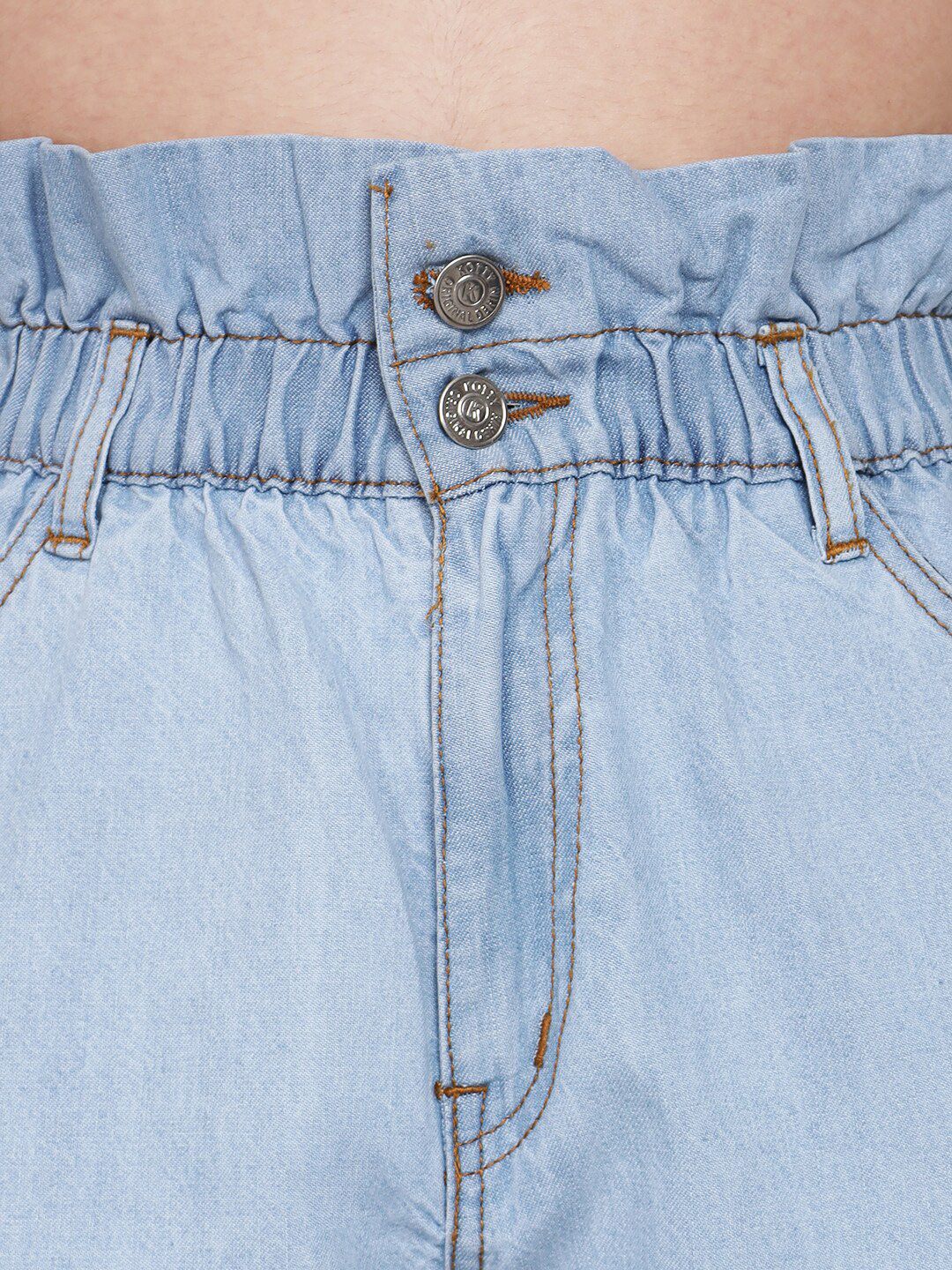 Kotty Women Blue Boyfriend Fit High-Rise Jeans