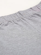 Kotty Women Grey Melange Solid Straight Fit Track Pants
