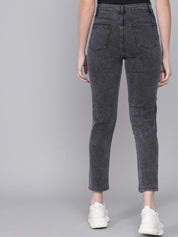 Kotty Women Black Skinny Fit High-Rise Mildly Distressed Stretchable Jeans