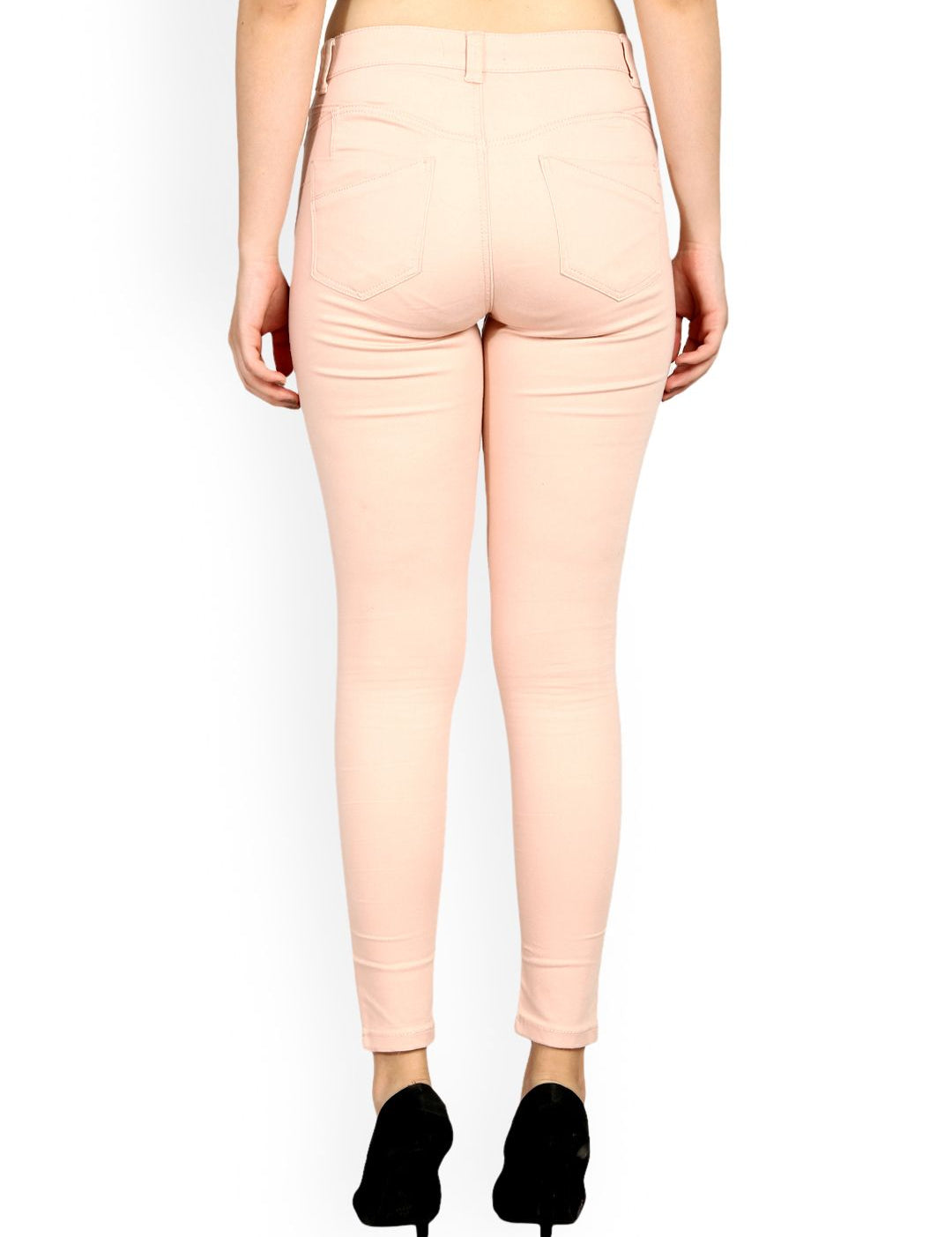 Kotty Women Pink Skinny Fit High-Rise Clean Look Jeans