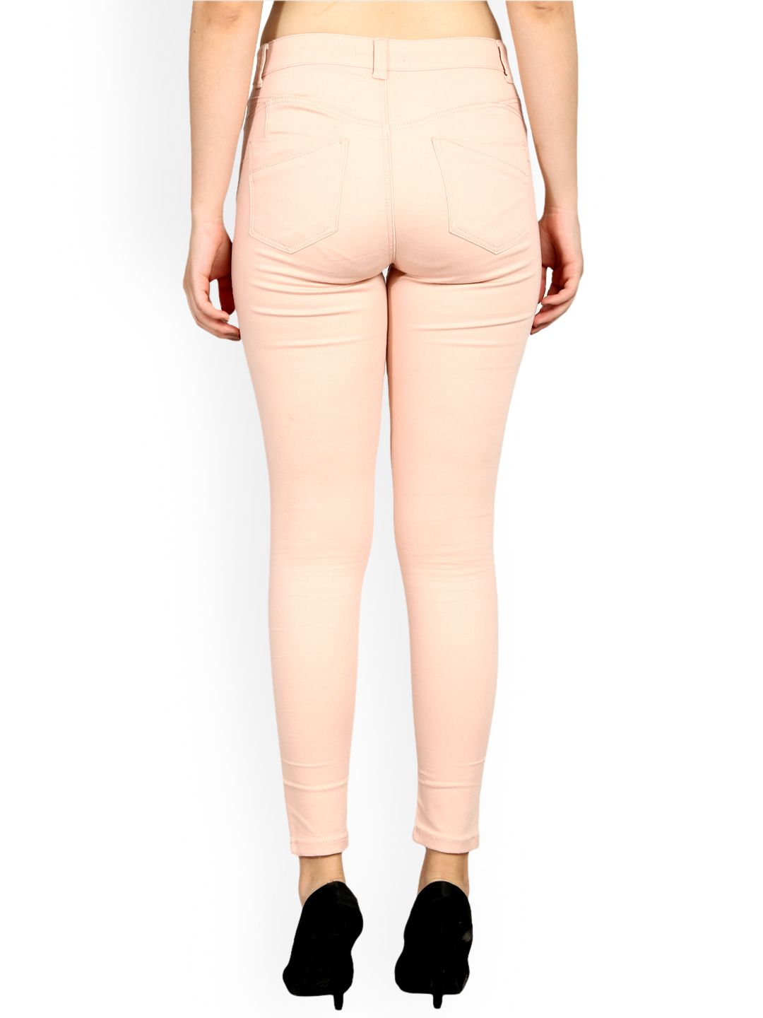 Kotty Women Pink Skinny Fit High-Rise Clean Look Jeans