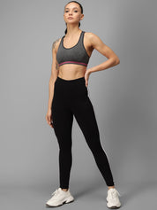 Kotty Women Black & White Colourblocked Tights