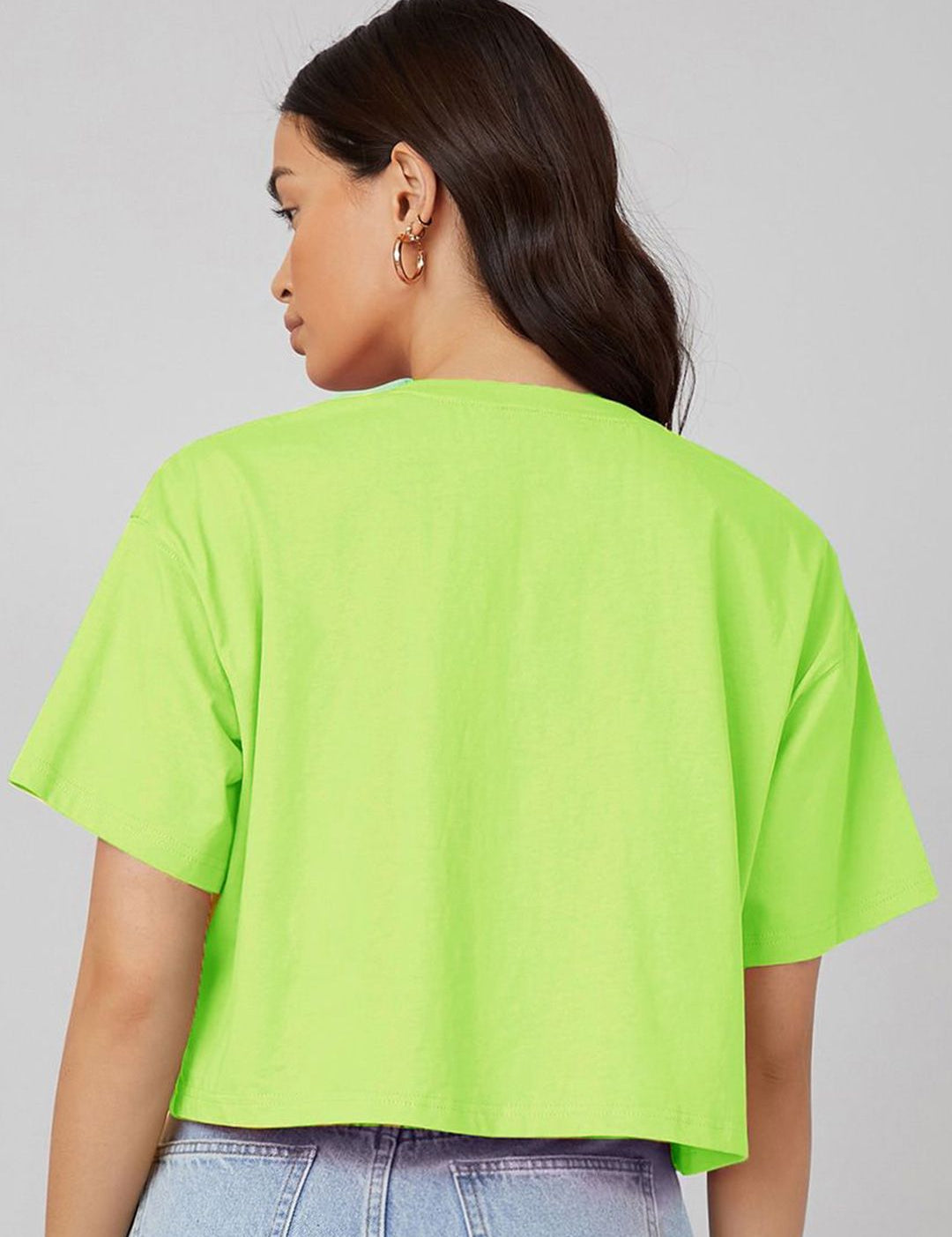 KOTTY Basics Women Solid Round Neck  Oversized T-shirt