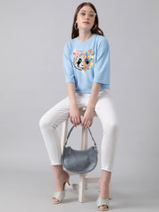 Kotty Graphic Printed Casual Oversized T-shirt