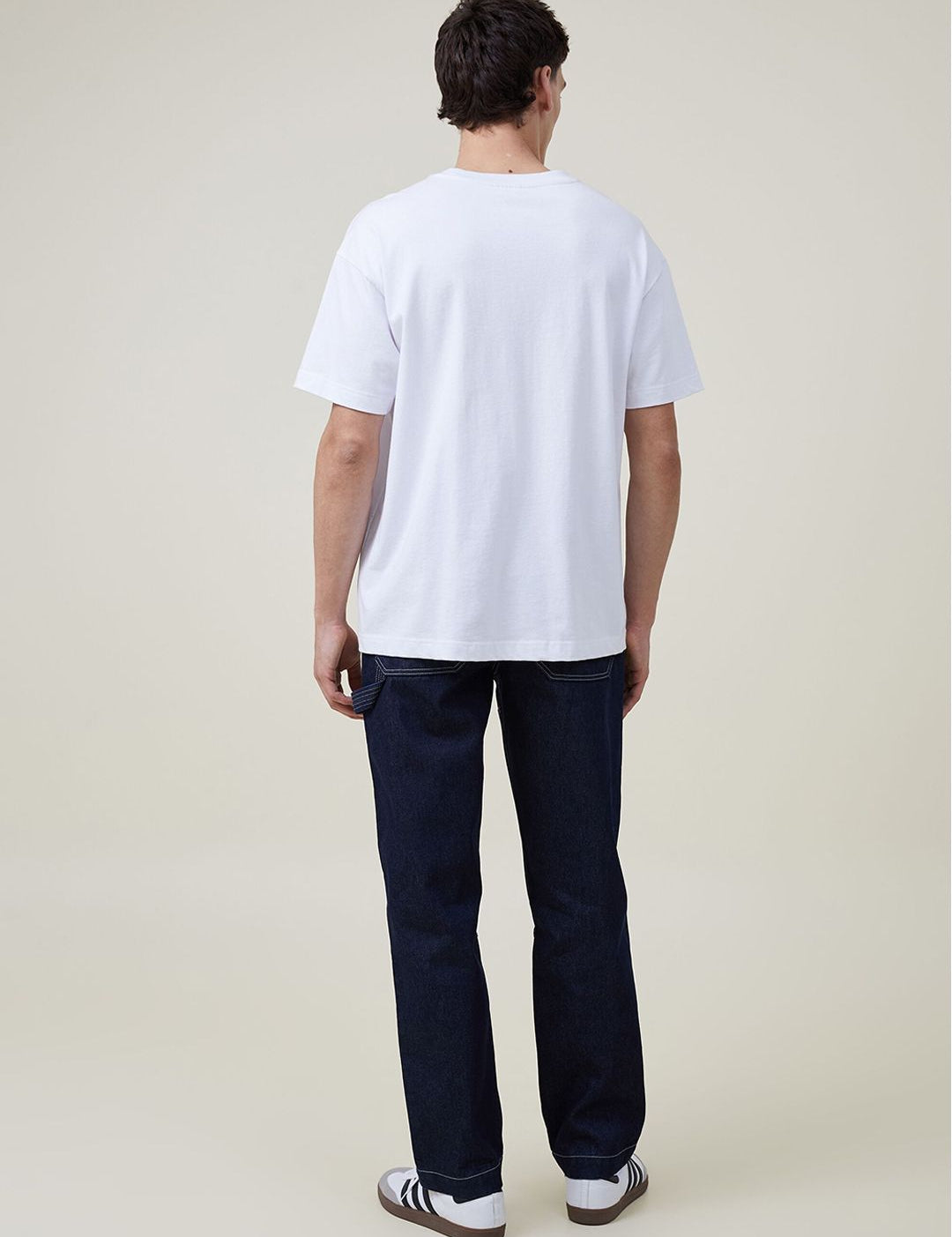 Kotty Men Jean Low-Rise Clean Look Stretchable Cargo Jeans