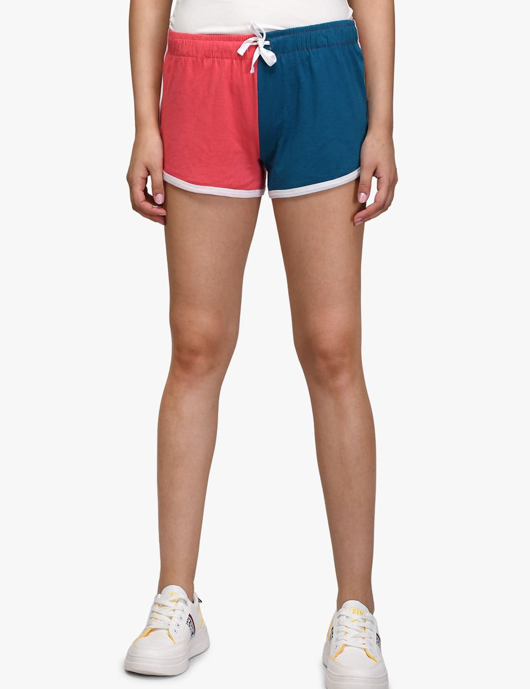 Kotty Women Pack Of 2 Multicoloured Colourblocked Hot Pants