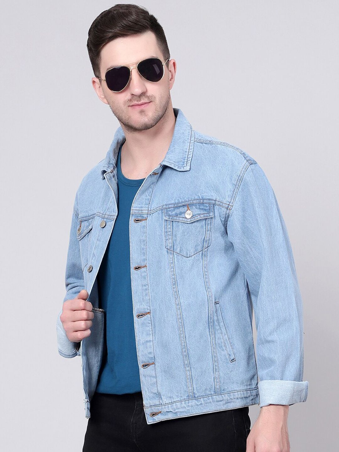Kotty Men Washed Outdoor Denim Jacket