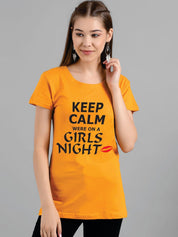 Kotty Typography Printed Round Neck T-shirt