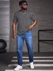 Kotty Men Jean Low-Rise Low Distress Light Fade Stretchable Jeans