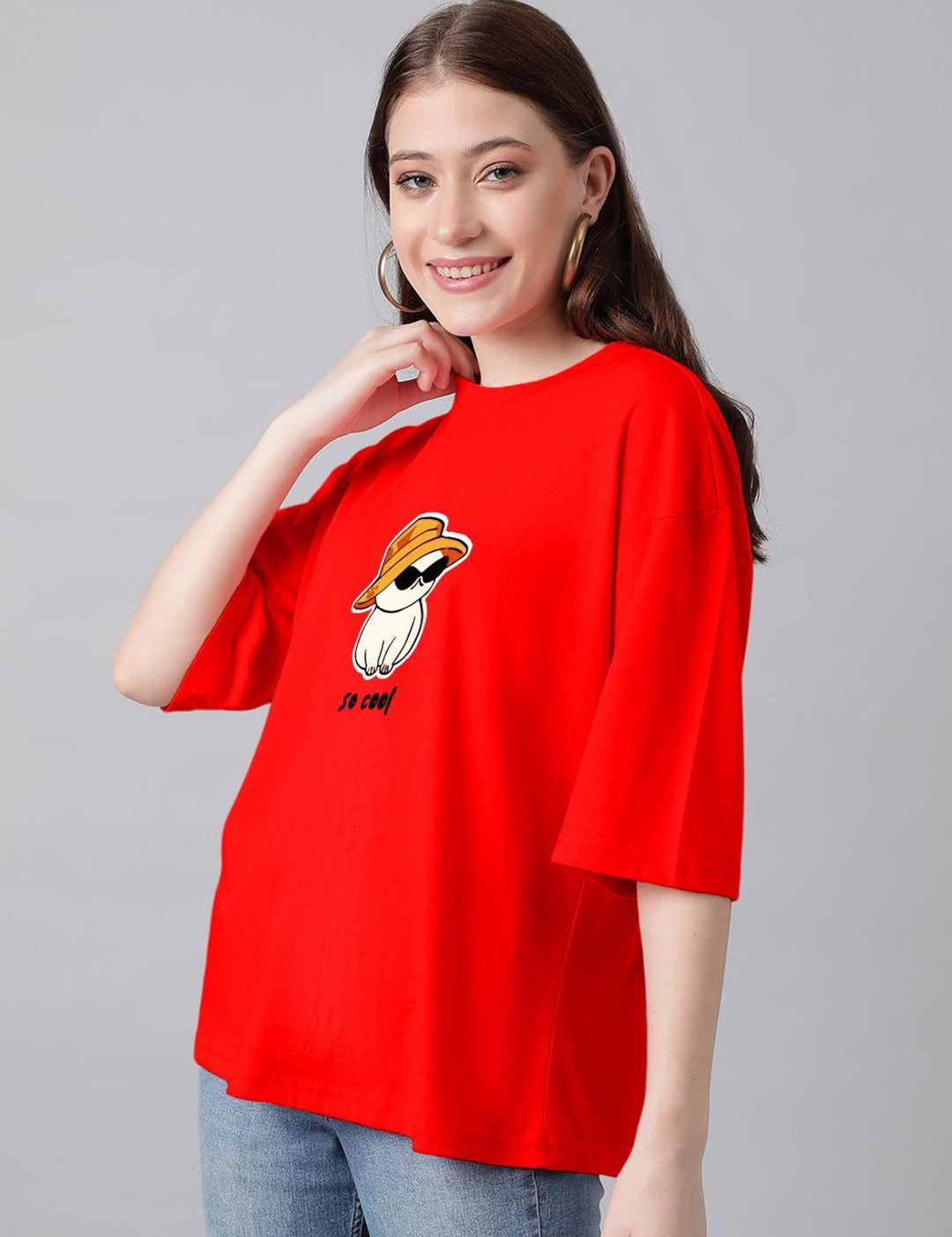 Kotty Graphic Printed Cotton T-shirt