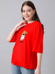 Kotty Graphic Printed Cotton T-shirt