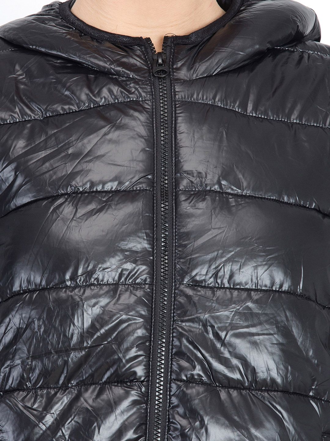Kotty Women Black Solid Puffer Jacket