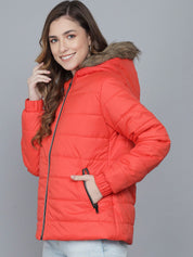 Kotty Woman Orange Lightweight Puffer Jacket