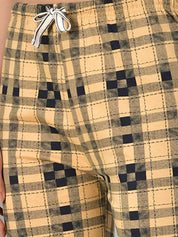 Kotty Checked Cotton Lounge Pants