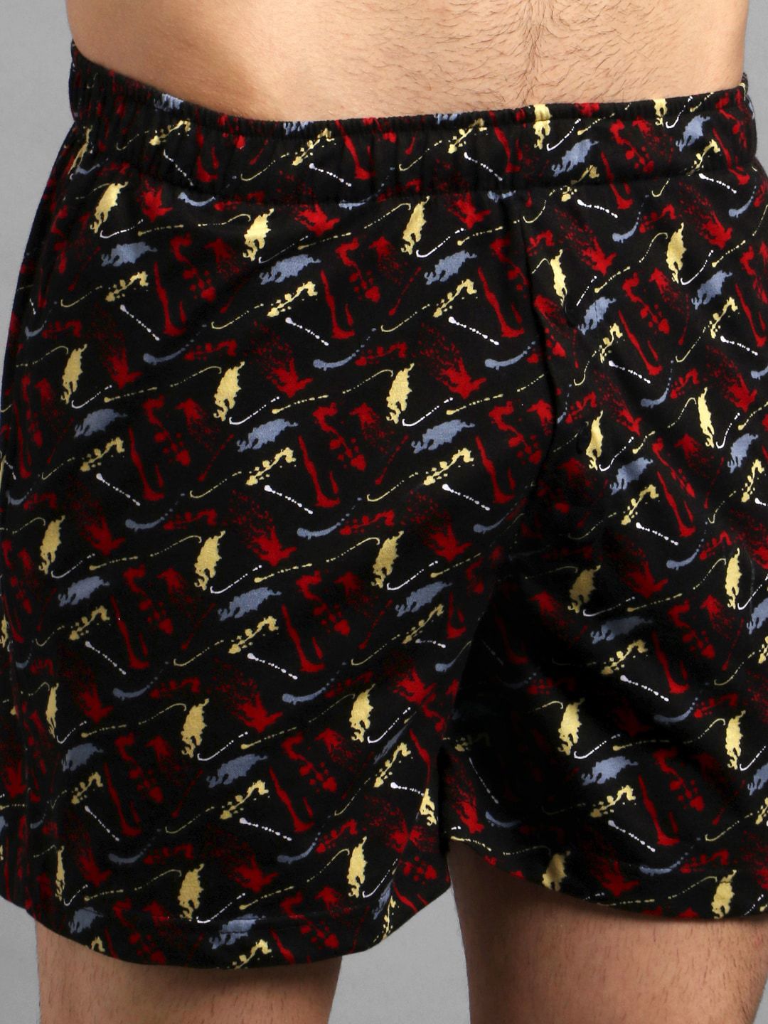 Kotty Men Black & Red Printed Boxers KTTMENSBOXER53S