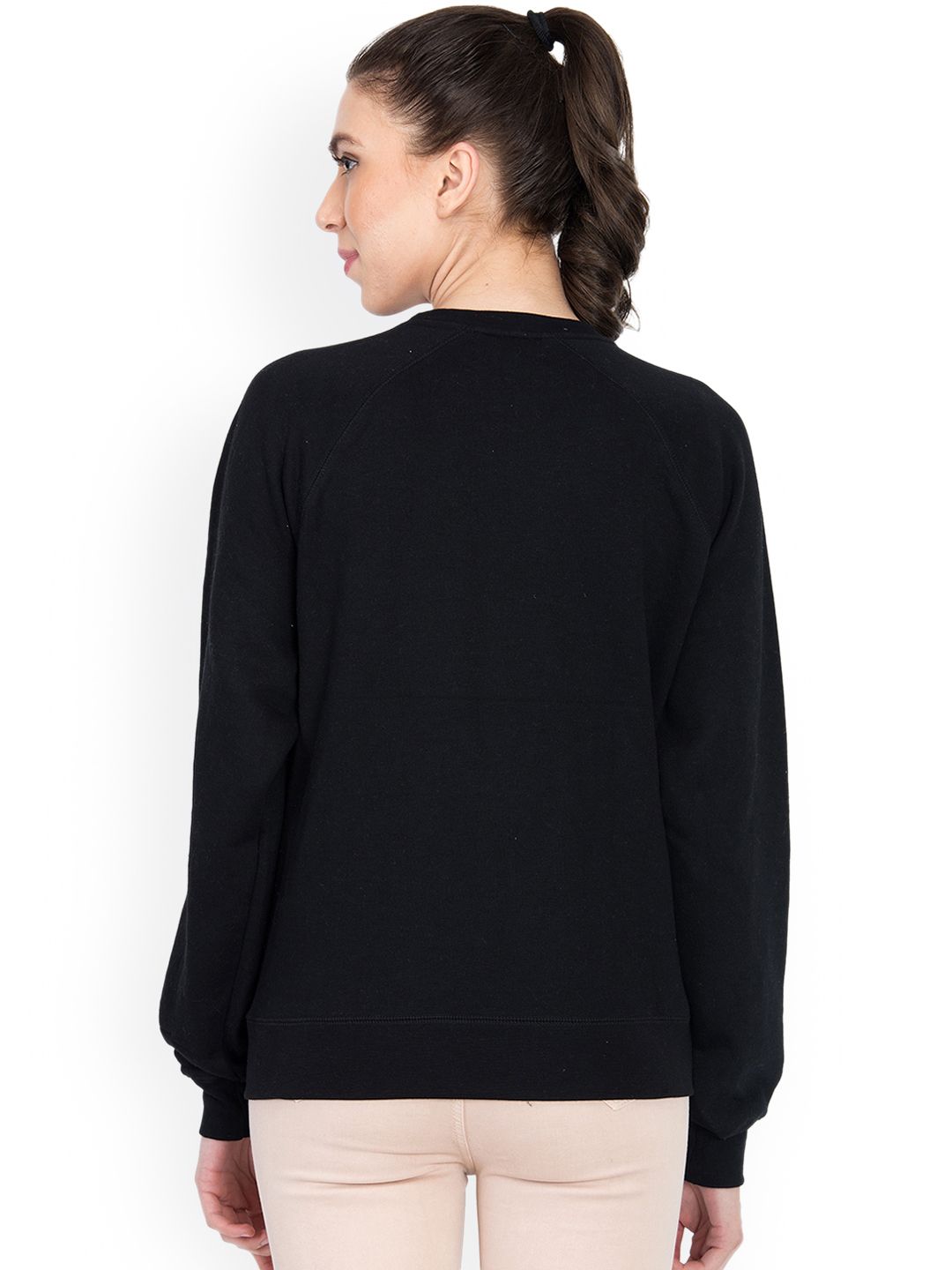 Kotty Women Black Printed Sweatshirt