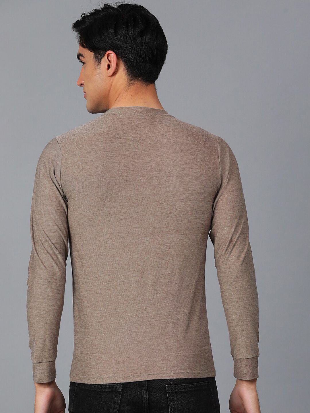 Kotty Round Neck Long Sleeves Regular Fit Casual T-shirt
