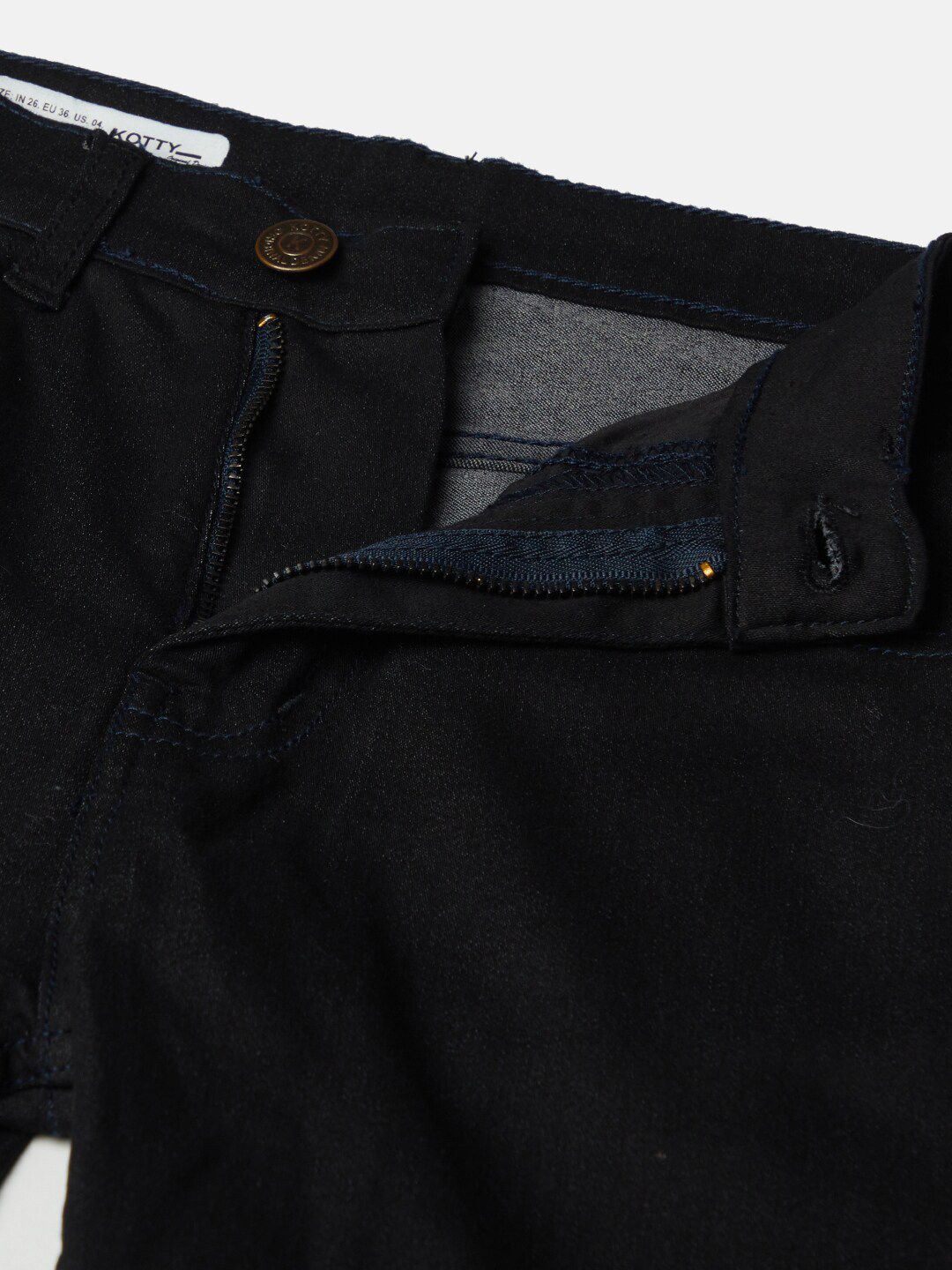 Kotty Women Black Jean Bootcut Stretchable Jeans