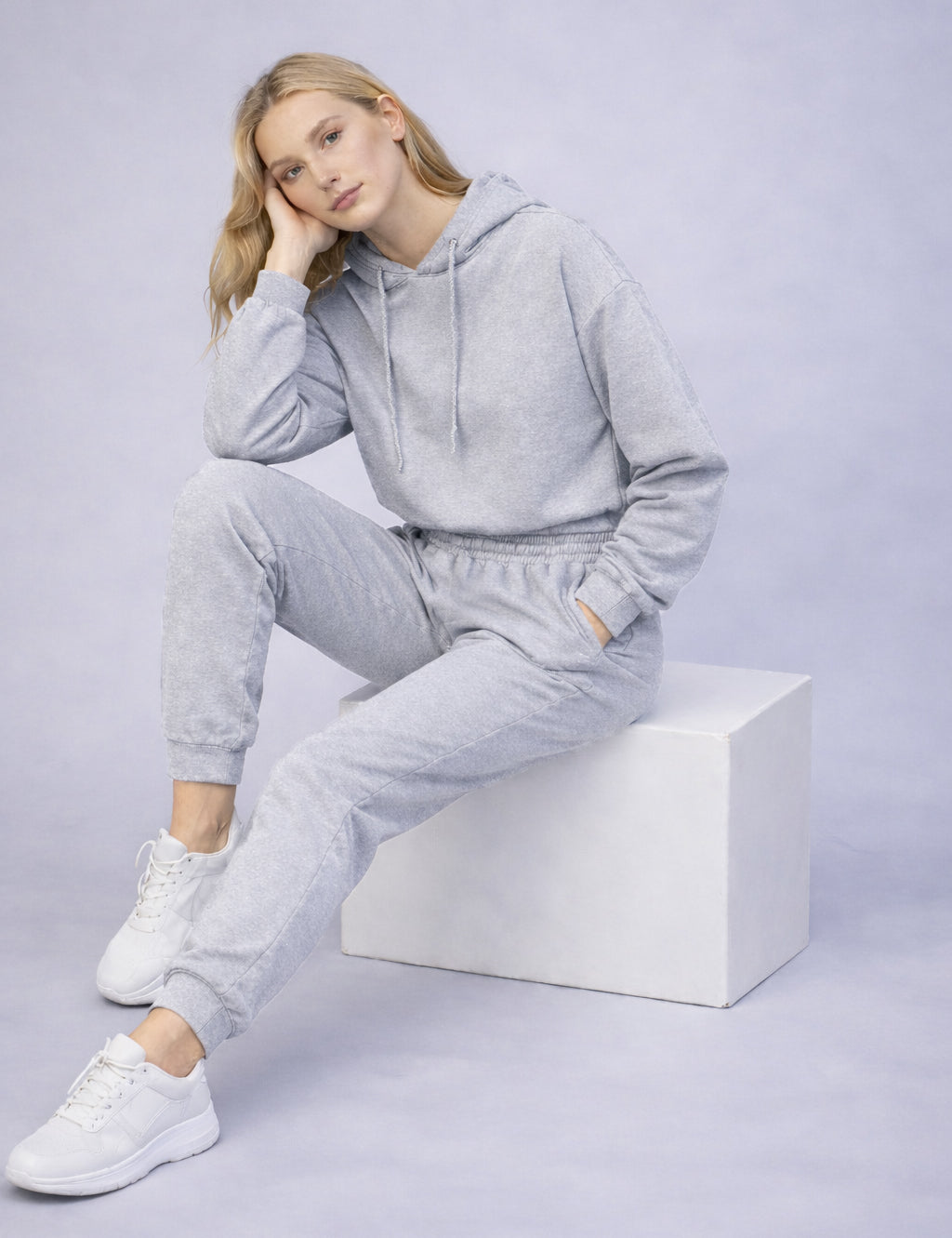 KOTTY Women's Grey Hoodie Jogger Tracksuit Set Casual Wear