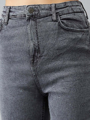 Kotty Women Grey Skinny Fit High-Rise Clean Look Jeans