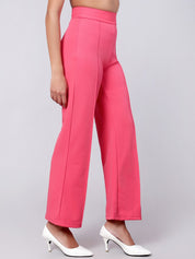 Kotty Women Pack Of 2 Straight Fit High-Rise Easy Wash Trousers