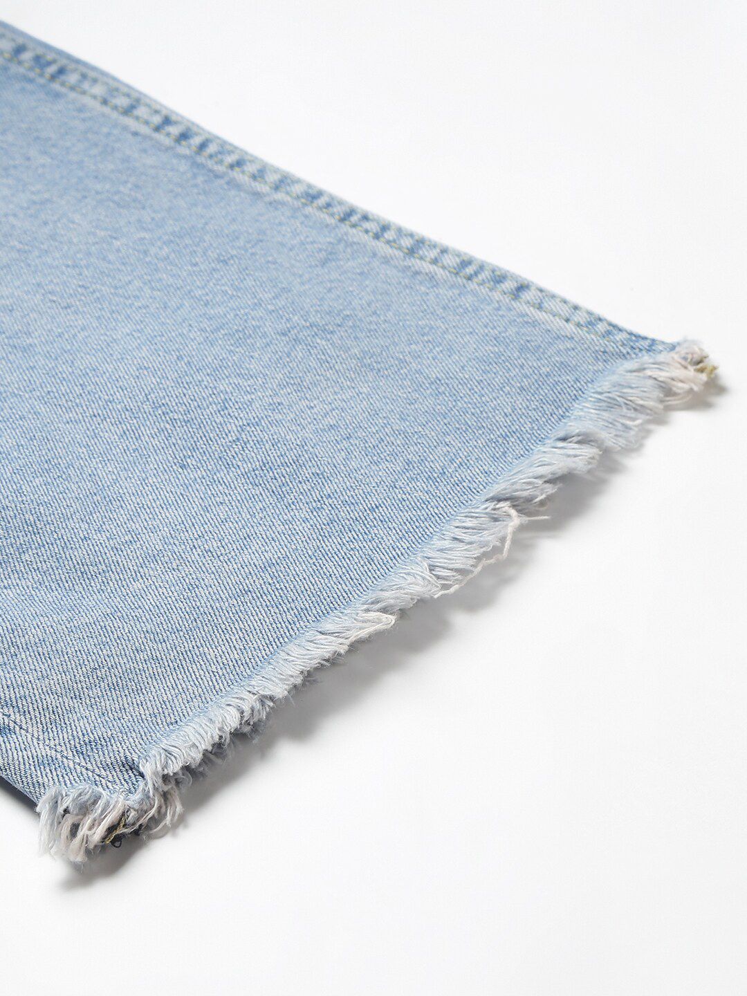 Kotty Women Blue Light Fade Clean Look Flared Jeans