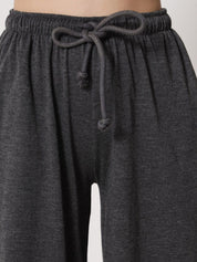Kotty Women Grey Relaxed High-Rise Easy Wash Trousers