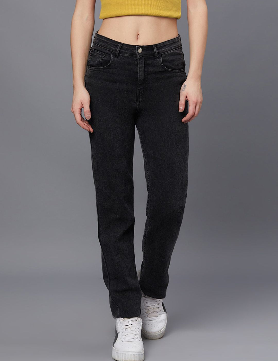 Kotty Women Black Jean Light Fade Stretchable Jeans