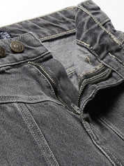Kotty Women Grey Flared High-Rise Light Fade Stretchable Jeans