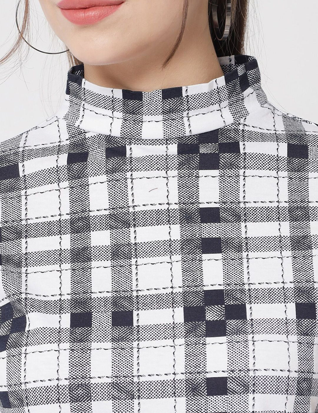 Kotty Women White Checked Top
