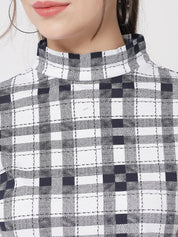 Kotty Women White Checked Top