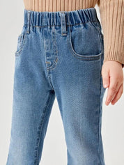 Kotty Girls Jean Flared Heavy Fade Stretchable Jeans
