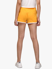 Kotty Women Yellow Solid Regular Fit Shorts