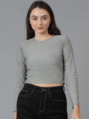 Kotty Round Neck Cotton Slim Fit T-shirt