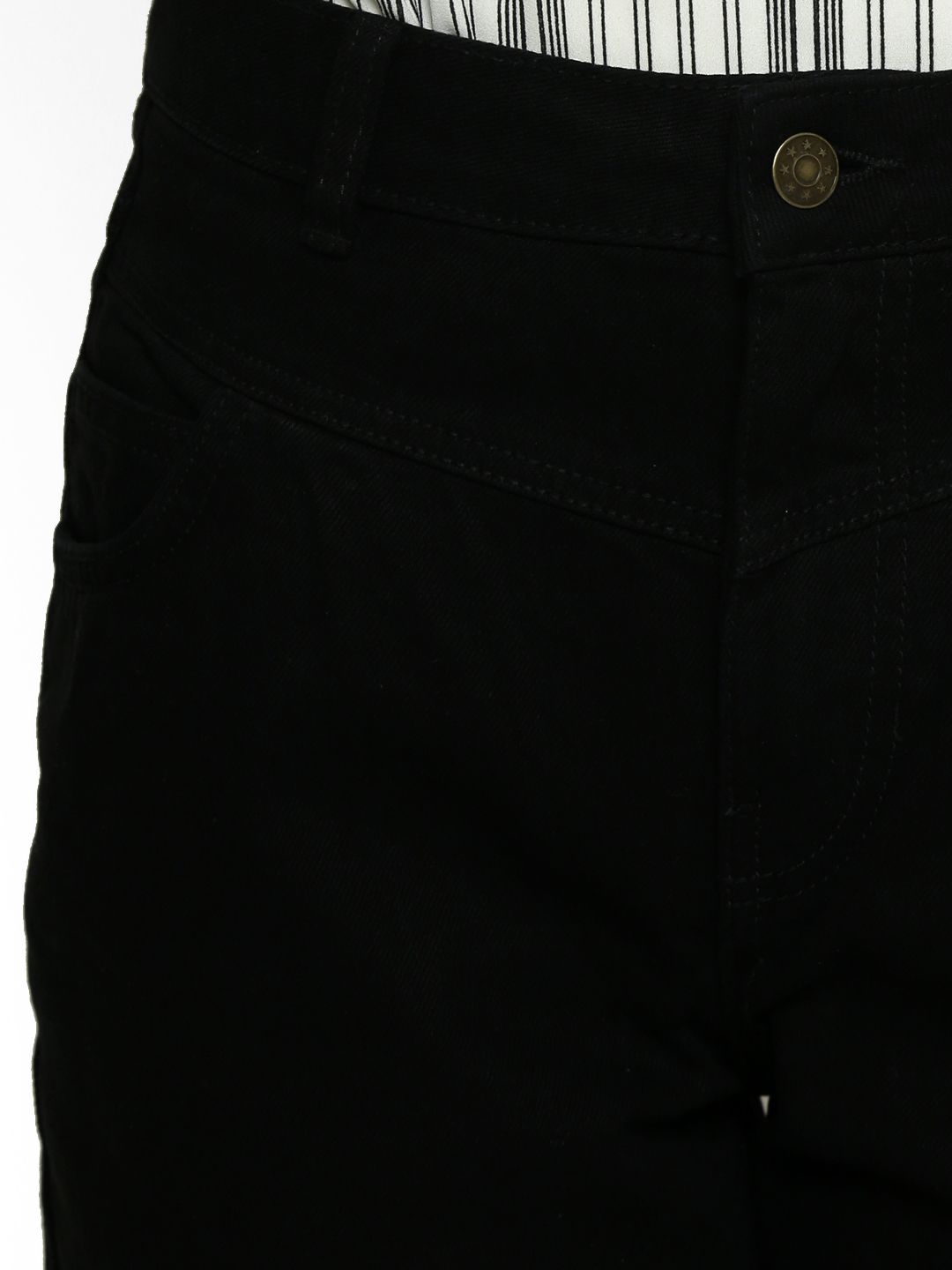 Kotty Women Black Relaxed Fit High-Rise Clean Look Stretchable Jeans