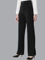 KOTTY BIZwear Women Pack Of 2 Straight Fit High-Rise Easy Wash Parallel Trousers